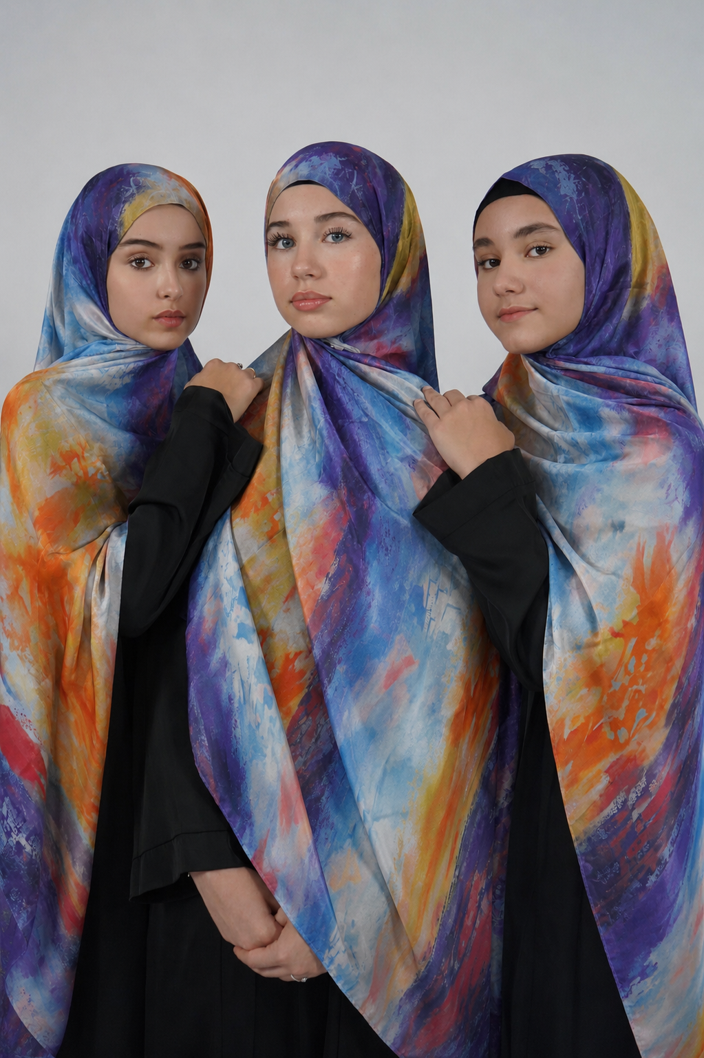Print Satin Hijab - Horizon