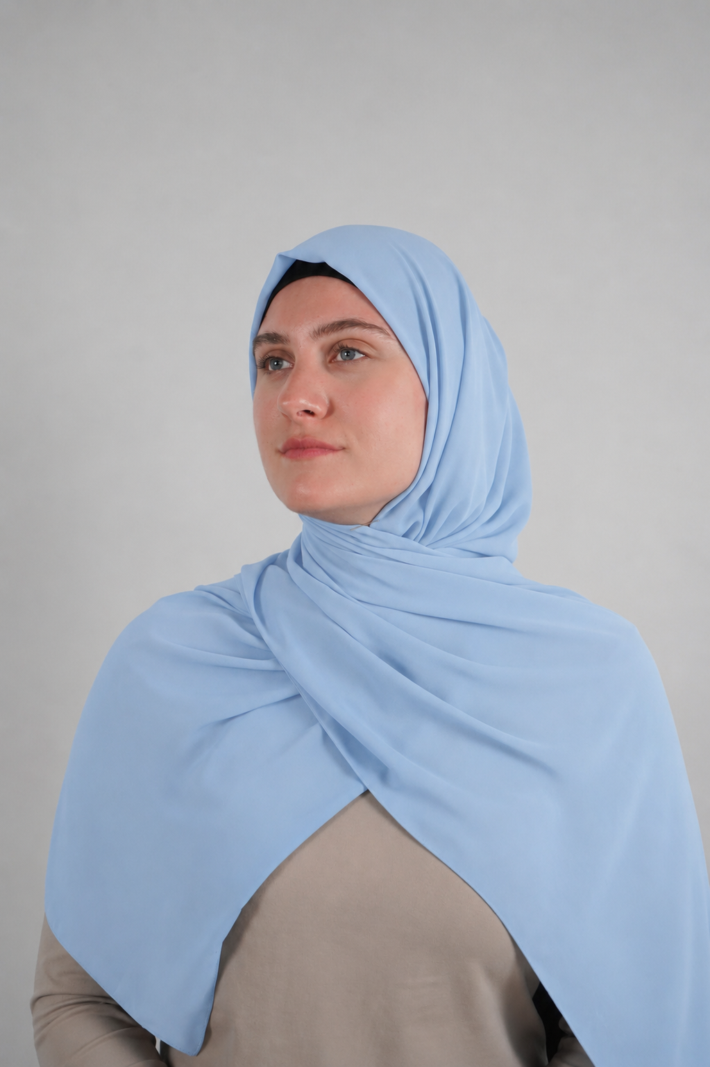 Chiffon Hijab - Light Blue