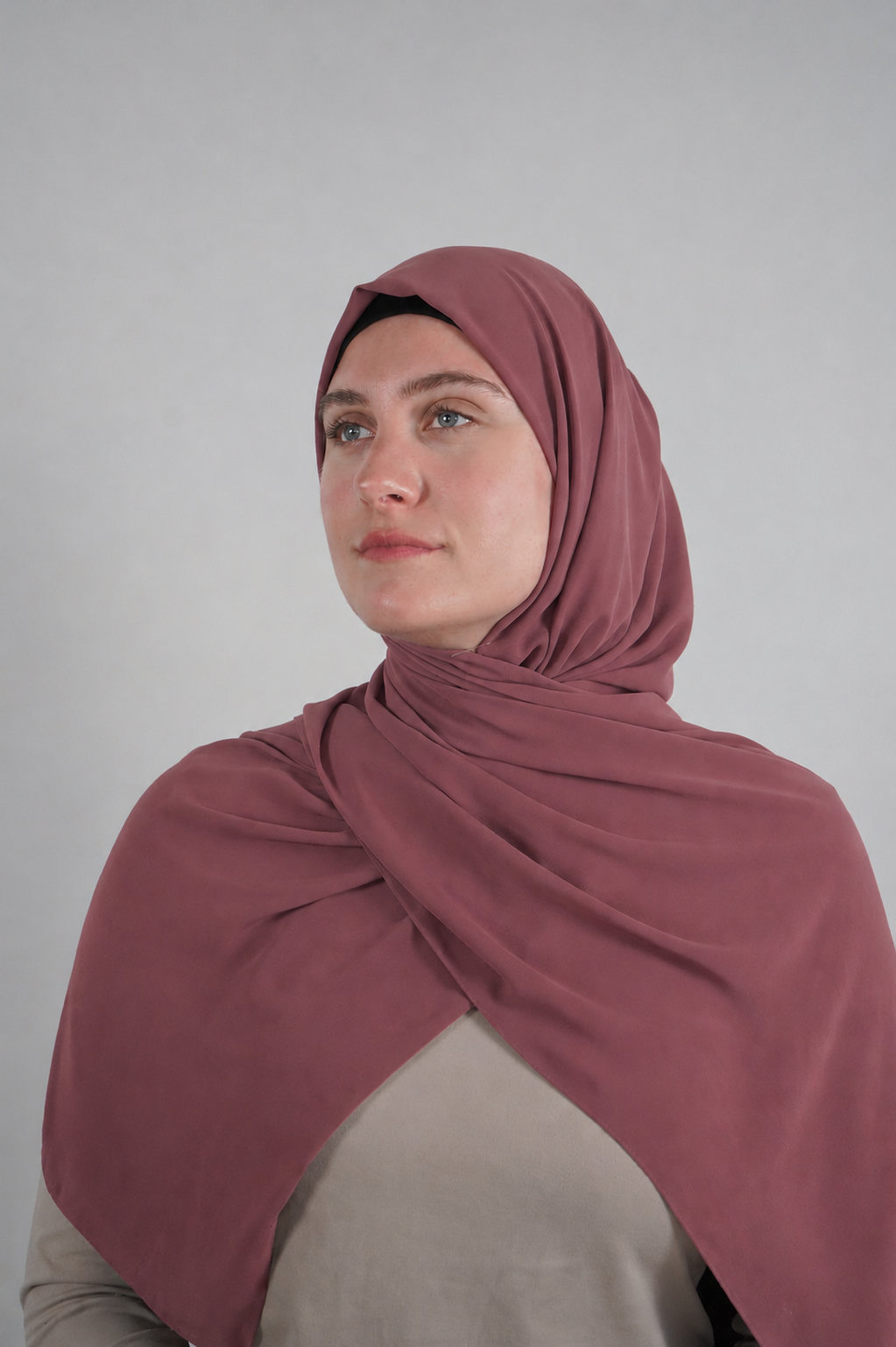 Chiffon Hijab - Rose Taupe
