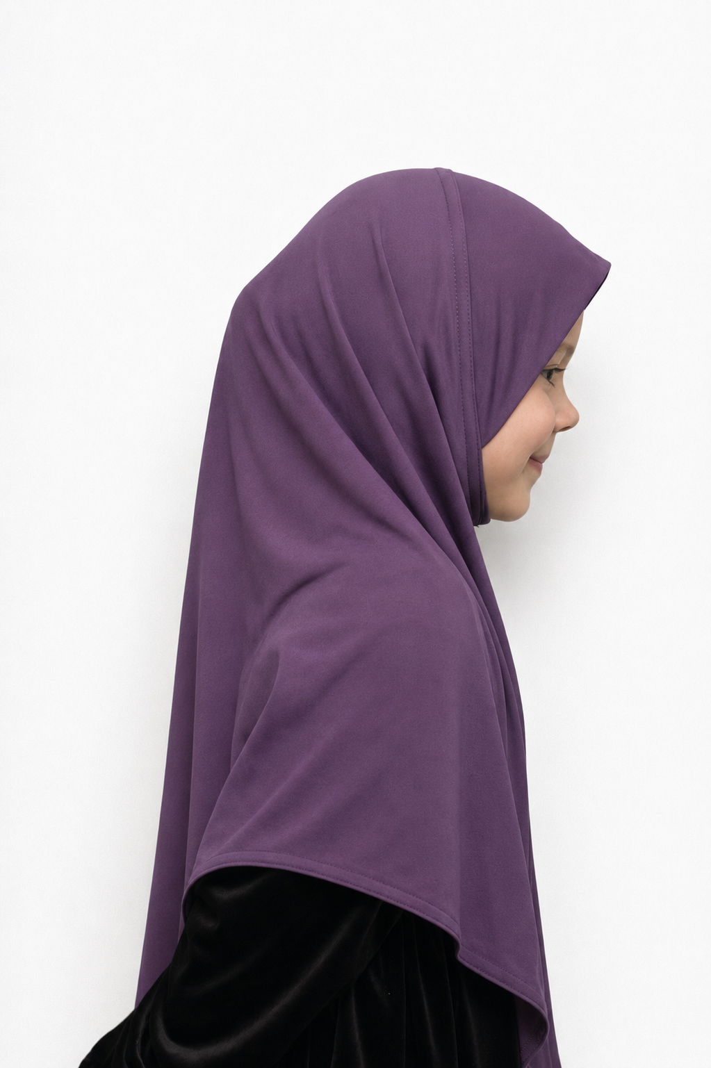 Instant One piece Hijab - Purple - Size M