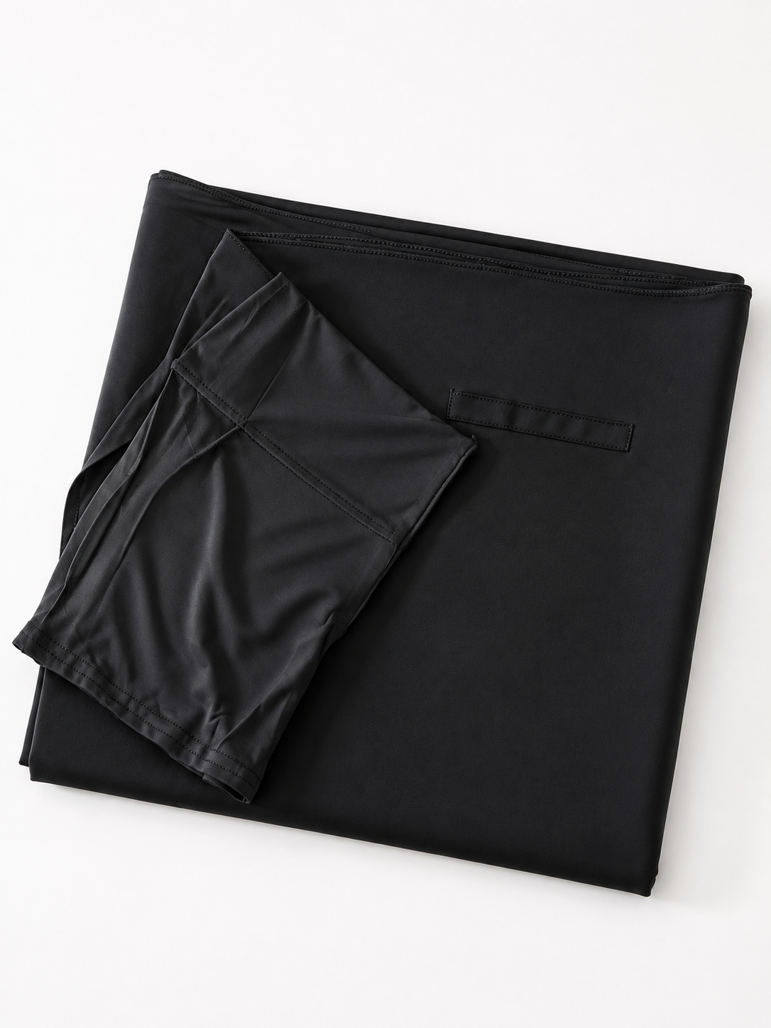 Chiffon Hijab w/ Magnet & Undercap - Black