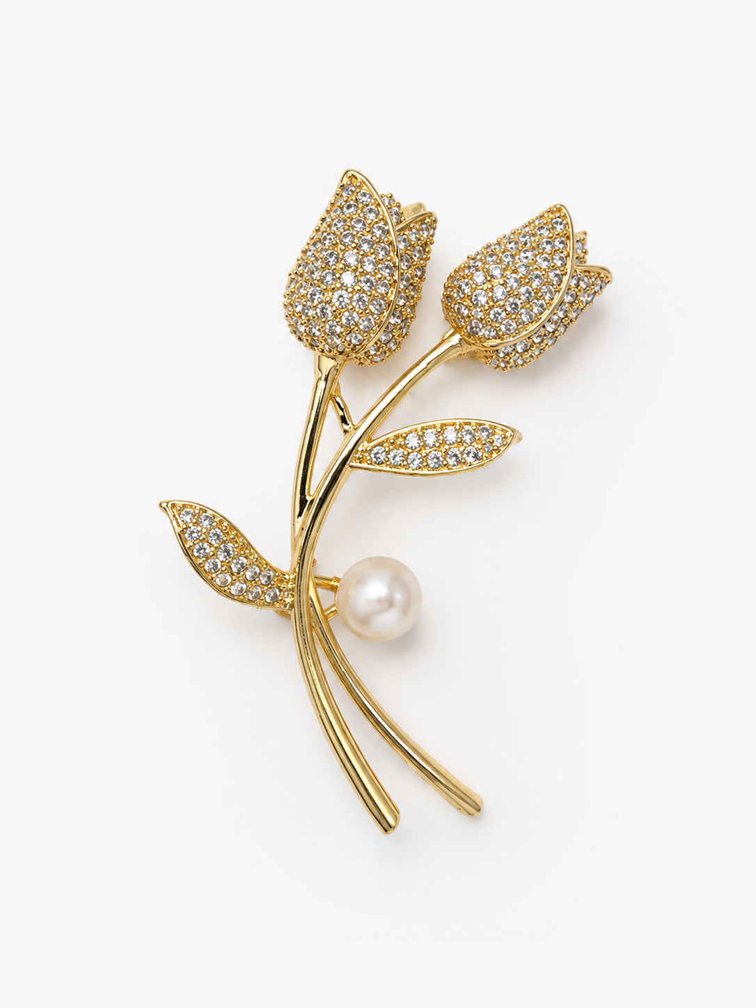 Golden Tulip Brooch