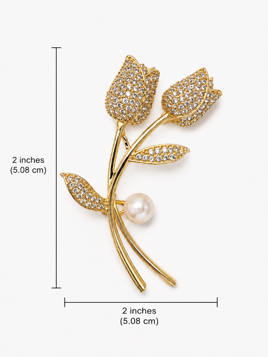 Golden Tulip Brooch