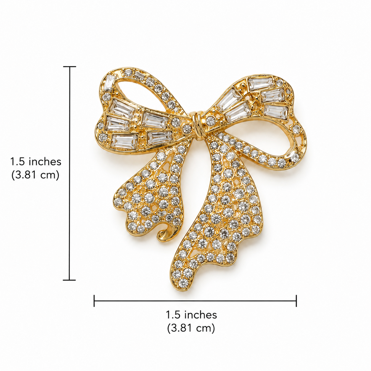Golden Bow - Brooch