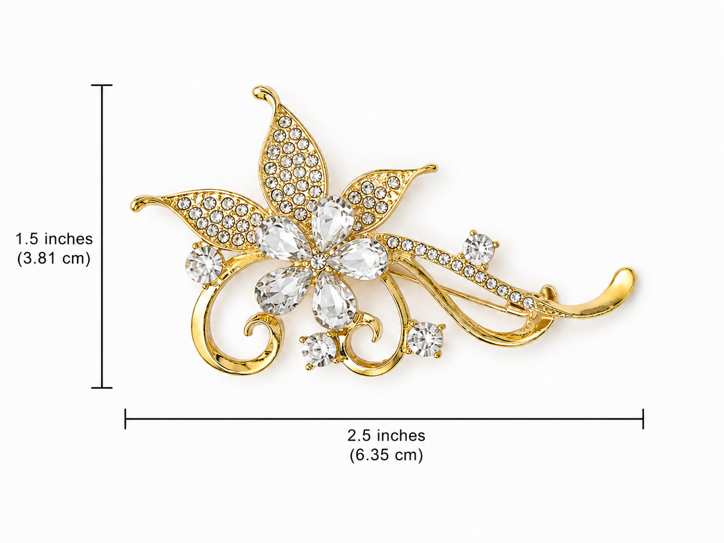 Golden Lily Brooch