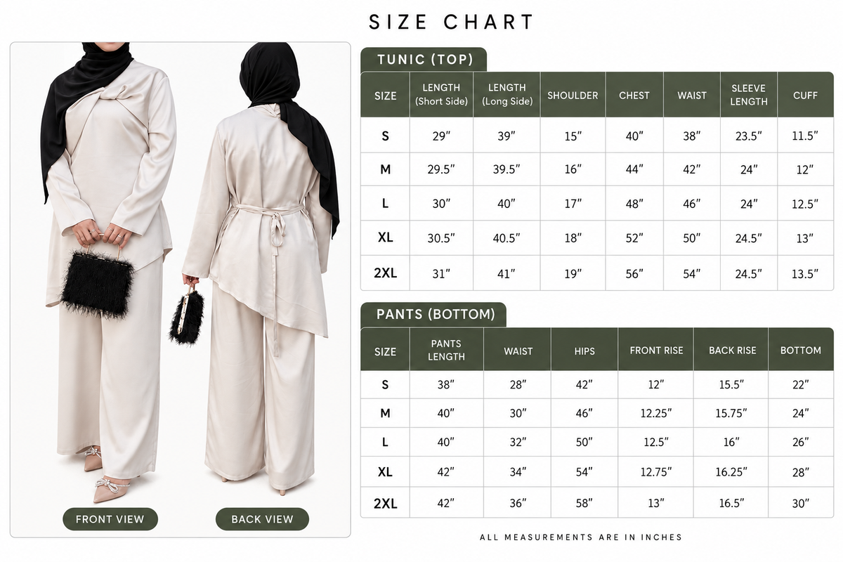 Top Knot Asymmetric Tunic Set  - Stone