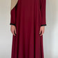 Maroon A-Line Umbrella Abaya