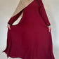 Maroon A-Line Umbrella Abaya