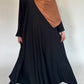 A-Line Umbrella Abaya - Black