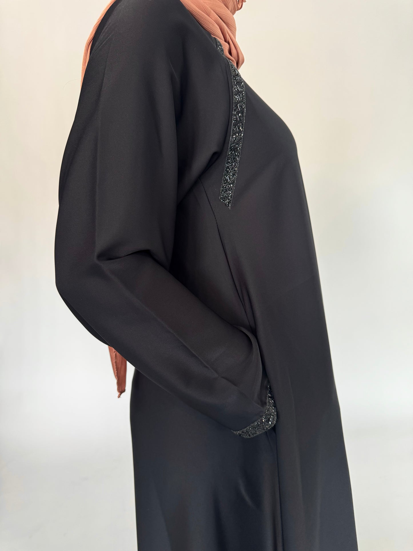 A-Line Umbrella Abaya - Black