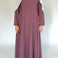 A-Line Umbrella Abaya - Dusty Rose