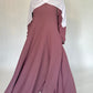 A-Line Umbrella Abaya - Dusty Rose