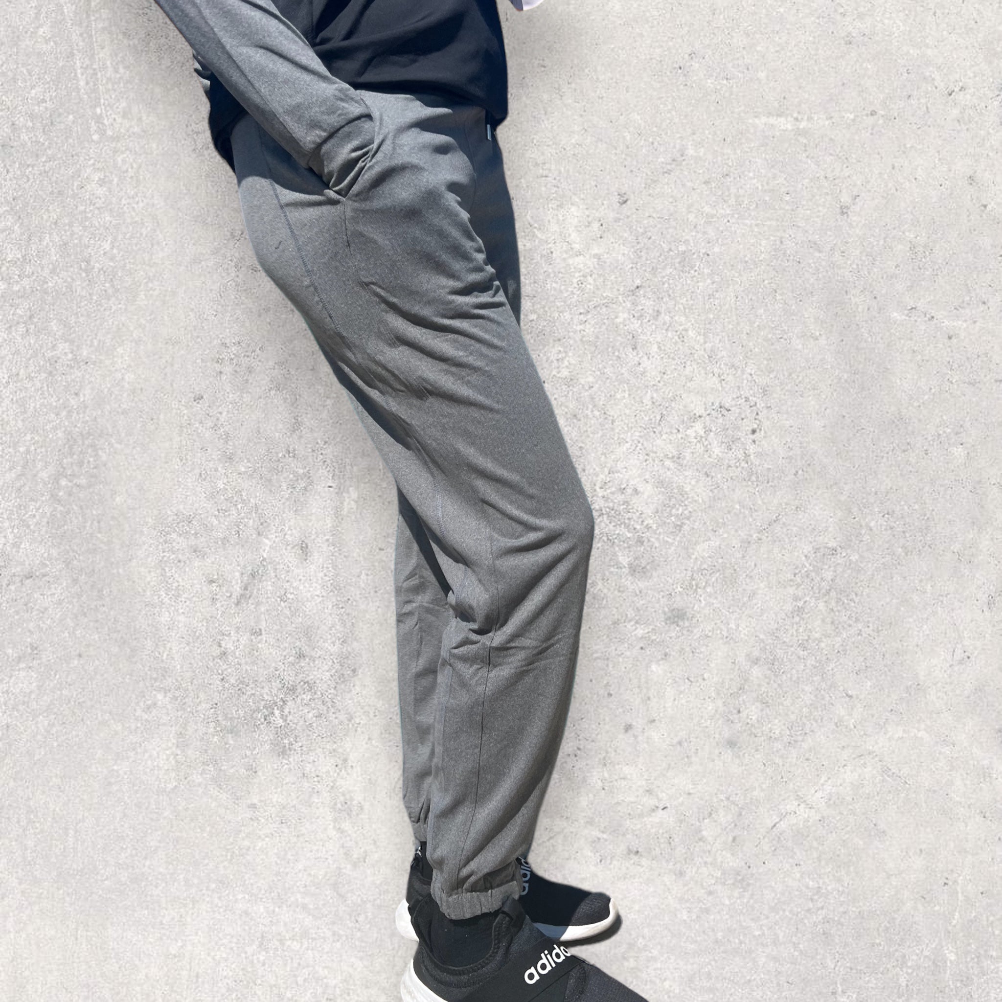 Athletic Bottoms - Jogger Pants in Gray