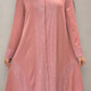 Rhinestone Abaya - Pink