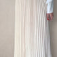 Pleated Skirt Beige