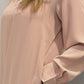 Pearl Side Button-Up Abaya Light Pink
