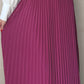 Pleated Skirt Magenta