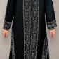 Rhinestone Abaya - Black
