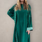 Two Piece Open Front Abaya Emerald Green