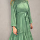 Three Tier dress- Fern Green