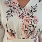 Floral Dress - Pink on White