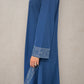 Rhinestone Abaya - Blue