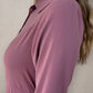 Button Down Pleated Dress - Dusty Pink