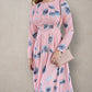 Dandelion Floral Print Dress - Blush Pink