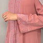Rhinestone Abaya - Pink