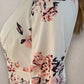 Floral Dress - Pink on White