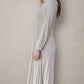 Button Down Pleated Dress - Beige