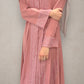 Rhinestone Abaya - Pink