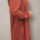 Pearl Button Down Tunic - Dusty Rose